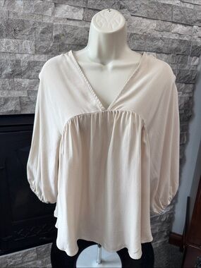 Sam & Lavi Anya Blush Silk Blouse